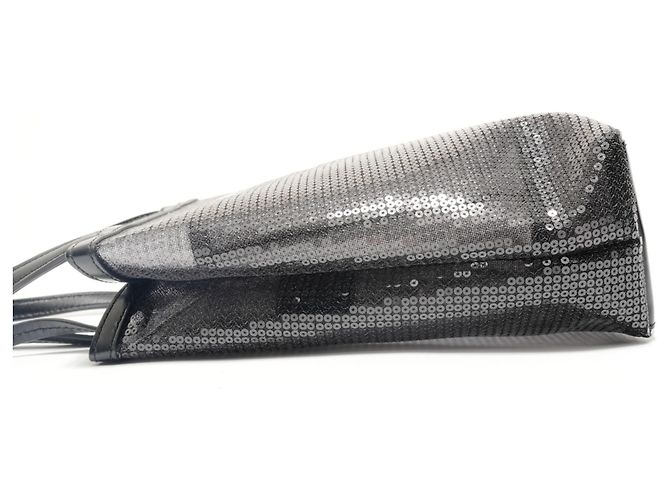 Borsa in rete con paillettes nere Prada Nero - vista 3
