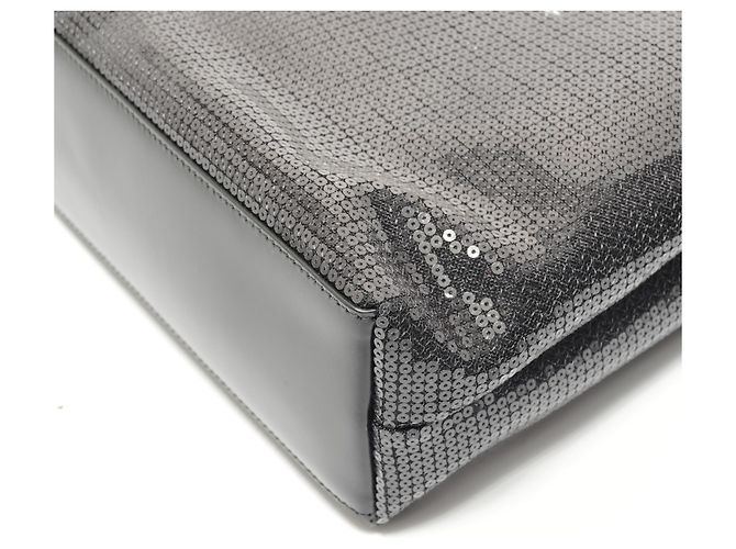 Borsa in rete con paillettes nere Prada Nero - vista 6