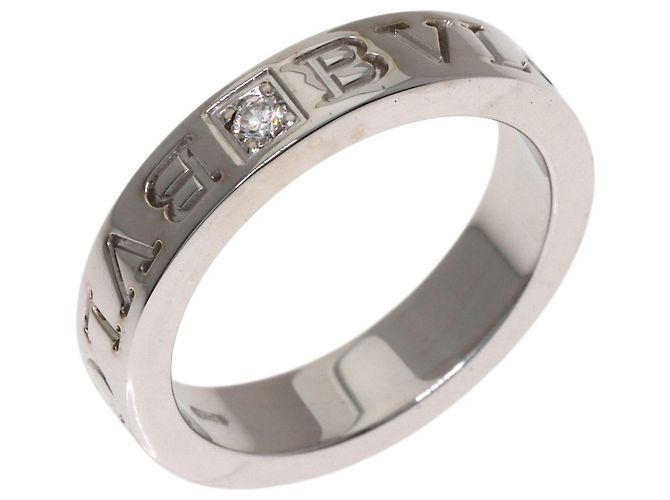 Bulgari Bvlgari Double Logo Diamantring aus 18K Weißgold Golden - Ansicht 2