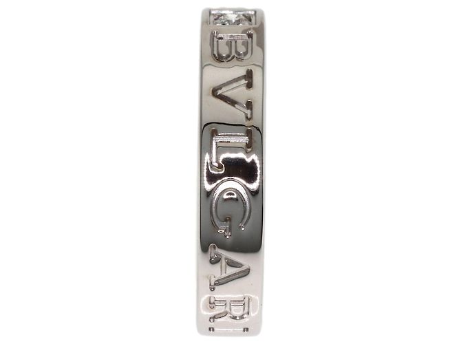 Bulgari Bvlgari Double Logo Diamantring aus 18K Weißgold Golden - Ansicht 3