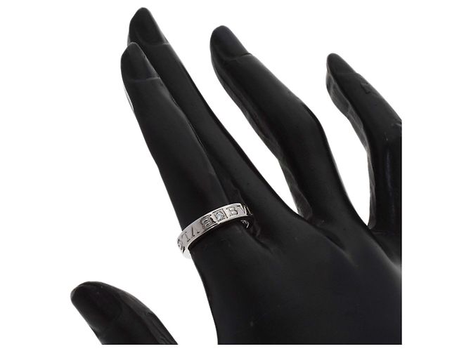 Bulgari Bvlgari Double Logo Diamantring aus 18K Weißgold Golden - Ansicht 5