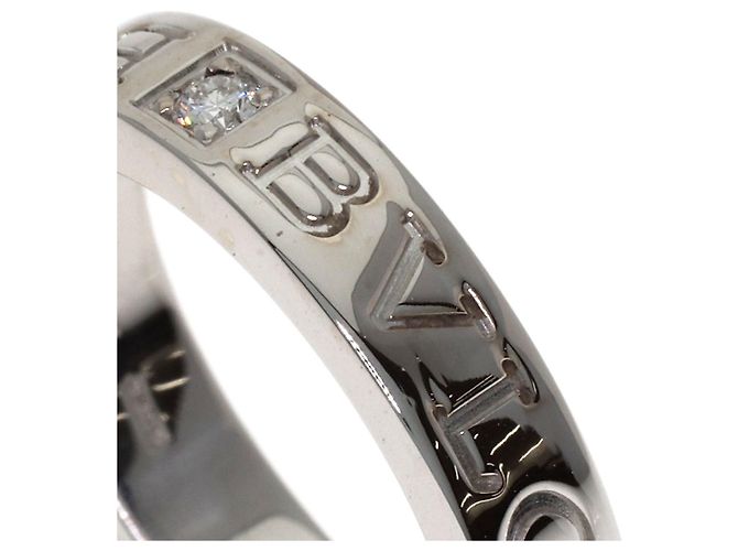 Bulgari Bvlgari Double Logo Diamantring aus 18K Weißgold Golden - Ansicht 6