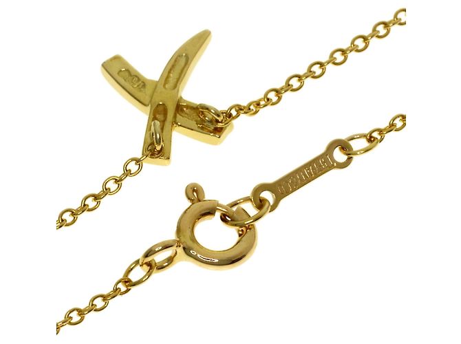 Tiffany & Co Collana Tiffany Graffiti X in Oro Giallo 18K D'oro - vista 2