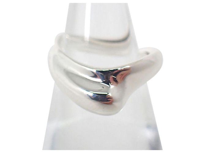 Anello Tiffany & Co. in argento sterling con onde curve - vista 2