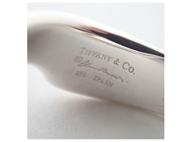 Anello Tiffany & Co. in argento sterling con onde curve - vista 8