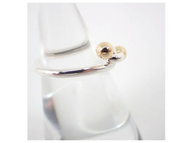 Anello Love Knot in argento sterling e oro giallo 18K di Tiffany & Co. - vista 3