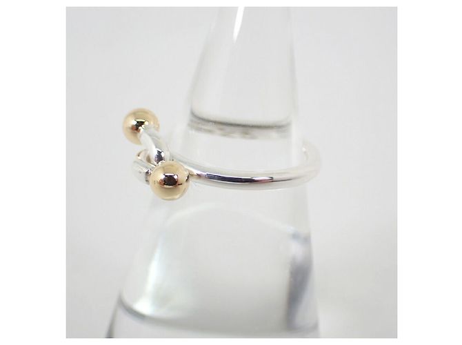 Anello Love Knot in argento sterling e oro giallo 18K di Tiffany & Co. - vista 4