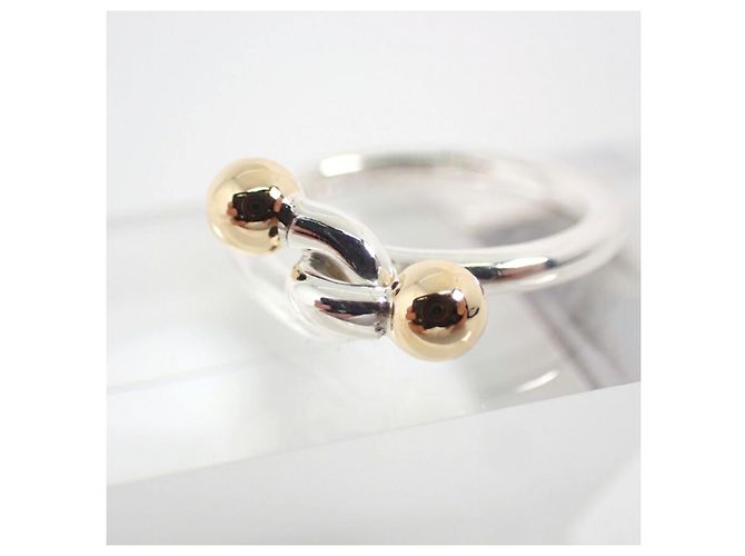 Anello Love Knot in argento sterling e oro giallo 18K di Tiffany & Co. - vista 6