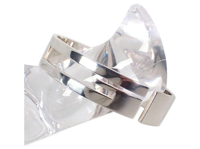Bracciale rigido Gucci 925 con logo G - vista 2