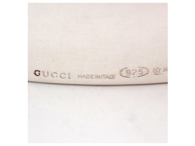 Bracciale rigido Gucci 925 con logo G - vista 6
