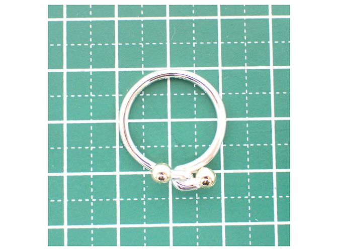 Anello a fascia in argento sterling e oro giallo Tiffany & Co. - vista 10