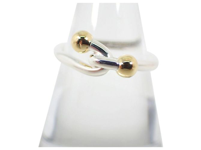 Anello a fascia in argento sterling e oro giallo Tiffany & Co. - vista 2