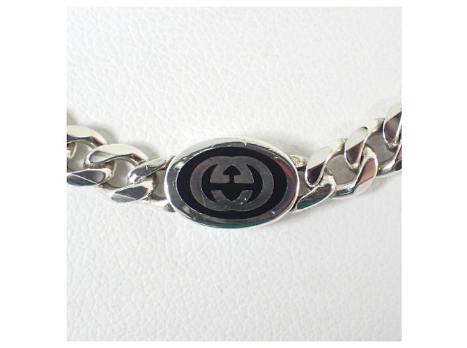 Collana con pendente Interlocking G in argento 925 Gucci - vista 3