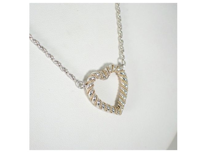 Collana con pendente Twist Heart in argento 925/750 di Tiffany & Co. - vista 4