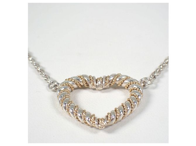 Collana con pendente Twist Heart in argento 925/750 di Tiffany & Co. - vista 5
