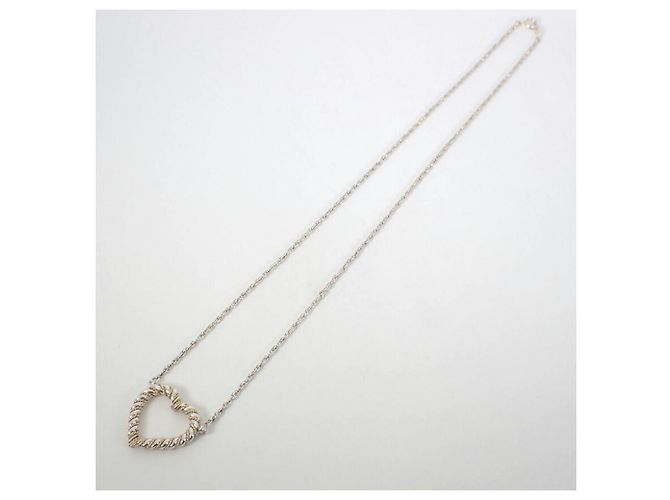 Collana con pendente Twist Heart in argento 925/750 di Tiffany & Co. - vista 6