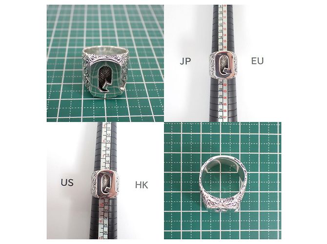 Gucci Ag925 Alphabet Q Band Ring - Ansicht 10