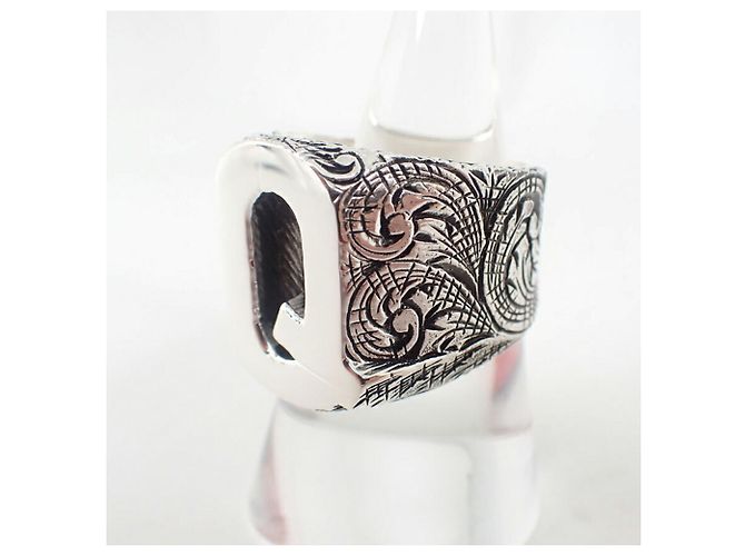 Gucci Ag925 Alphabet Q Band Ring - Ansicht 4