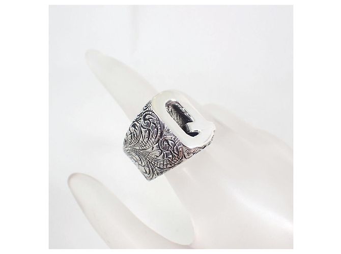 Gucci Ag925 Alphabet Q Band Ring - Ansicht 6