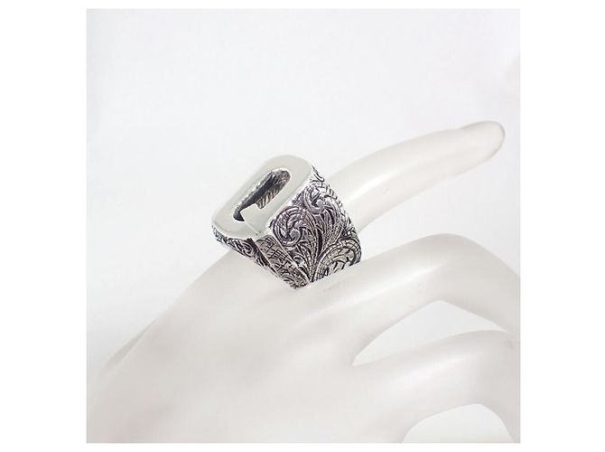 Gucci Ag925 Alphabet Q Band Ring - Ansicht 7