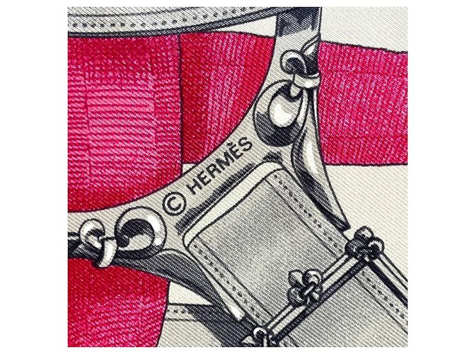 Hermès Cavalcadour Carre 90 Large Seidentuch Pink - Ansicht 3