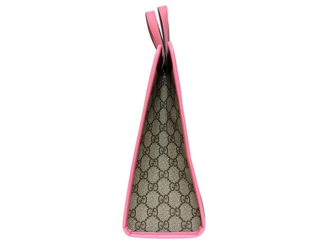 Borsa Tote GG Supreme 3D con fragola per bambini GUCCI Beige - vista 3