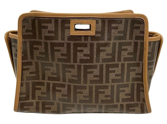Copertura per borsa FENDI Peekaboo Defender Marrone - vista 3