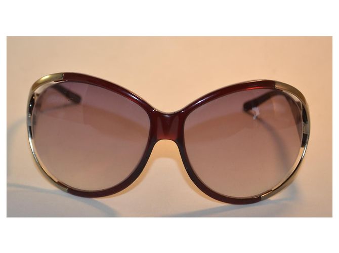 Gafas de sol oversize Valentino Garavani Castaño - vista 2
