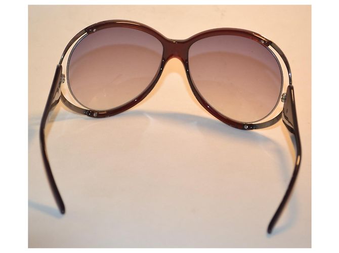 Gafas de sol oversize Valentino Garavani Castaño - vista 5