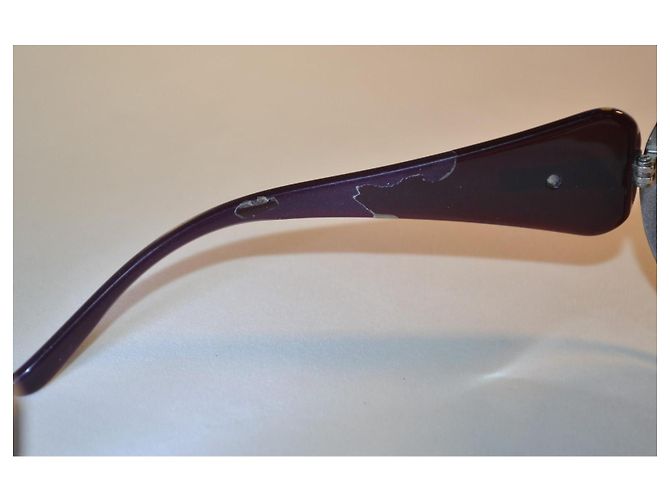 Gafas de sol oversize Valentino Garavani Castaño - vista 7
