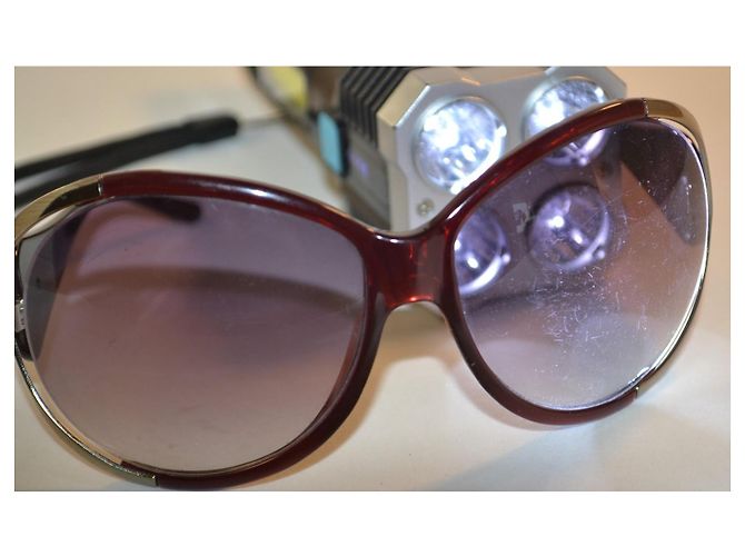 Gafas de sol oversize Valentino Garavani Castaño - vista 9