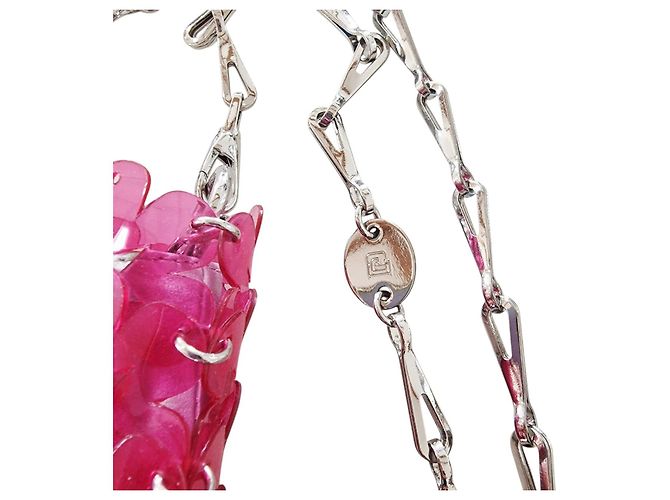 Paco Rabanne Mini Hawaï Borsa a tracolla rosa - vista 4
