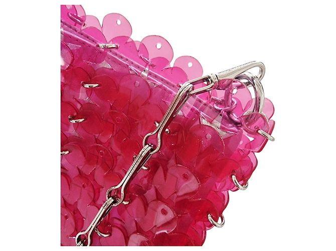 Paco Rabanne Mini Hawaï Borsa a tracolla rosa - vista 8