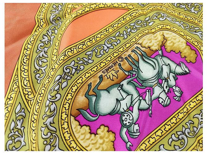 Hermès Hermes Carré 90 Seta multicolore 90 x 90 - vista 7