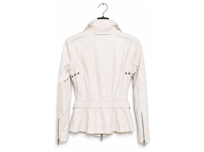 Prada Damen Baumwolljacke - Elfenbein Weiß - Ansicht 2