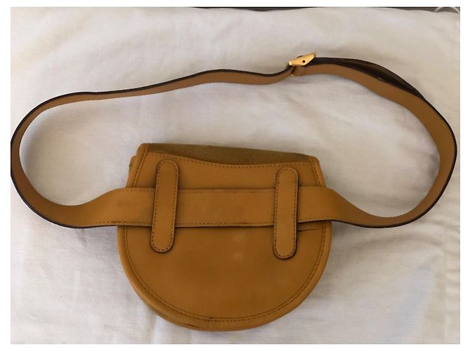 Horsebit 1955 Gucci Marsupio Horsebit in Camoscio Giallo - vista 11