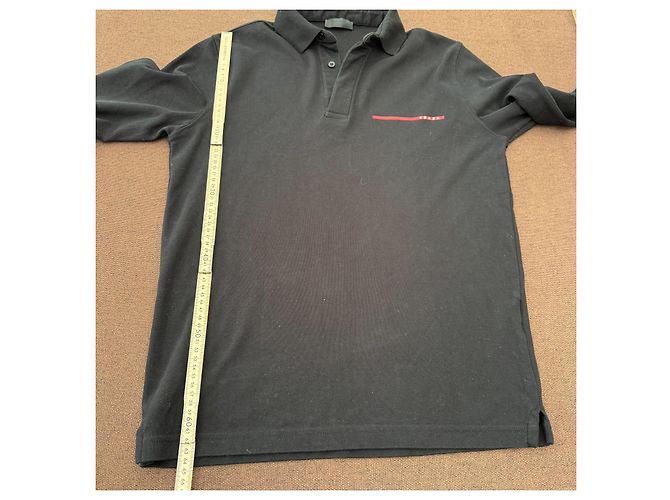Prada Sport Polo a maniche lunghe - Nero - vista 9