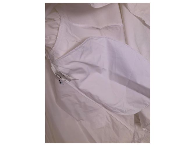 Loewe Vestido de popelina de algodón blanco - vista 6