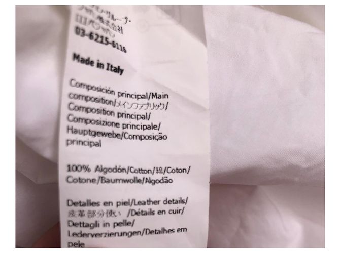 Loewe Vestido de popelina de algodón blanco - vista 8