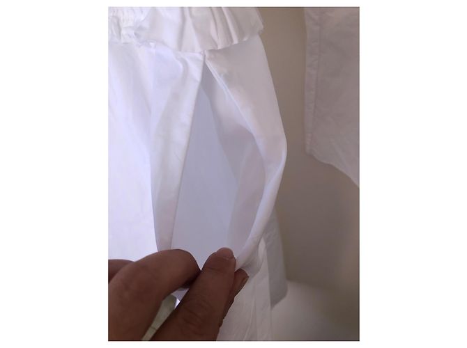 Loewe Vestido de popelina de algodón blanco - vista 9