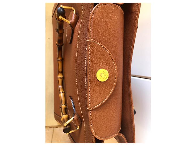 Borsa Tote Gucci Diana con manico in bambù Marrone - vista 11
