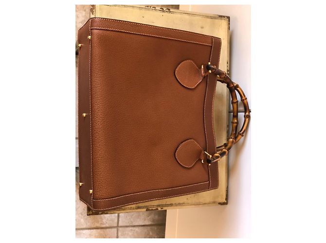 Borsa Tote Gucci Diana con manico in bambù Marrone - vista 14