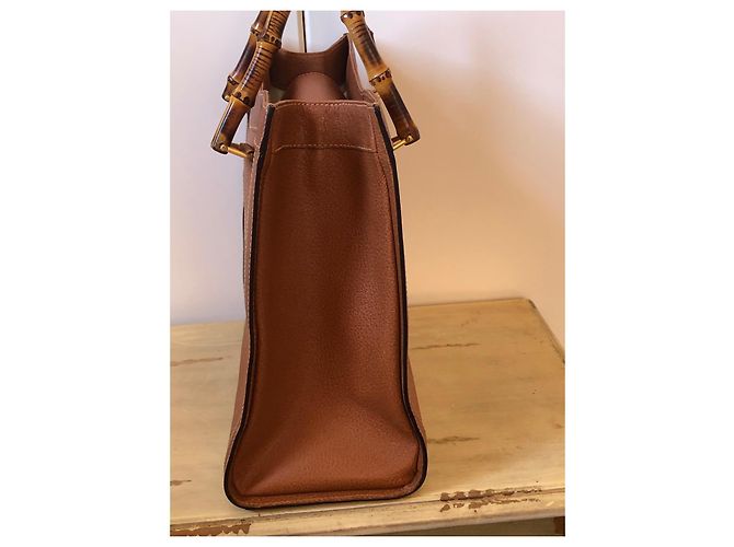 Borsa Tote Gucci Diana con manico in bambù Marrone - vista 8