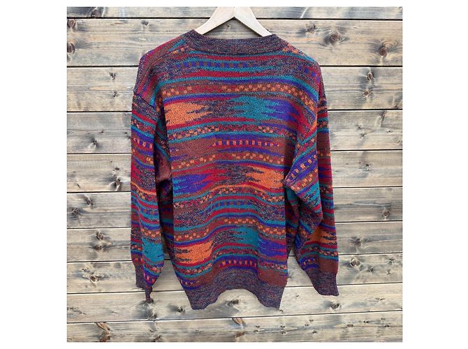 Missoni Sport Mehrfarbiger Strickpullover aus Wolle Mehrfarben - Ansicht 2