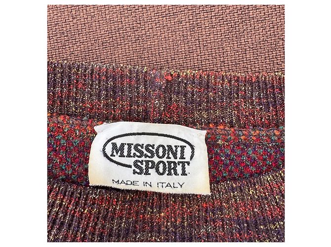 Missoni Sport Mehrfarbiger Strickpullover aus Wolle Mehrfarben - Ansicht 3