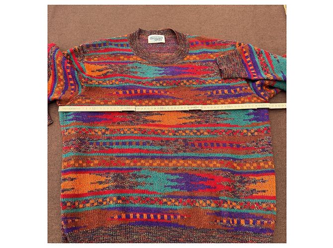 Missoni Sport Mehrfarbiger Strickpullover aus Wolle Mehrfarben - Ansicht 5