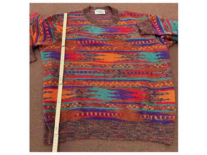 Missoni Sport Mehrfarbiger Strickpullover aus Wolle Mehrfarben - Ansicht 6