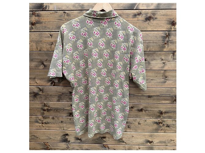 Autre Marque C.P. Company Polo Printed Cloth Rosa Verde Giallo - vista 2