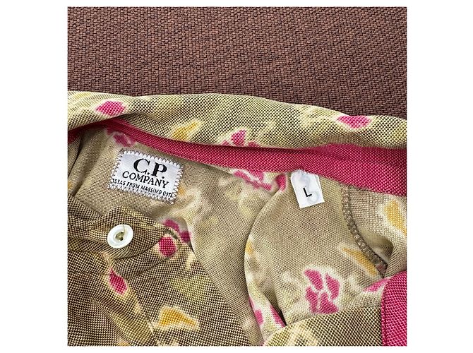 Autre Marque C.P. Company Polo Printed Cloth Rosa Verde Giallo - vista 5