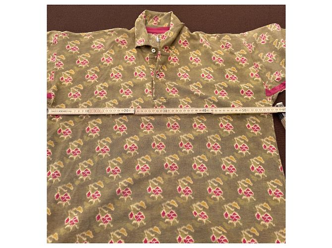 Autre Marque C.P. Company Polo Printed Cloth Rosa Verde Giallo - vista 6